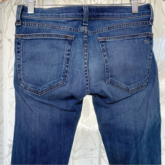 RAG & BONE Dre ripped distressed skinny leg stretchy Ada brigade blue jeans - Picture 5 of 15